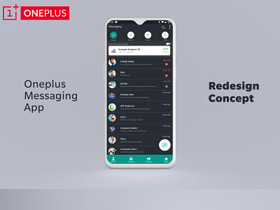 OnePlus Messaging Redesign Concept