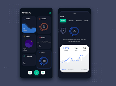 My Activity App Design blue and darkblue branding design gradiant graphic illuatration illustration light screen photoshop vector