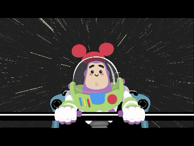 Buzz Lightyear 2d motion graphics animation flat illustration vector