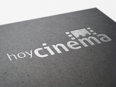 Hoy Cinema - Logo branding cinema logo negative space