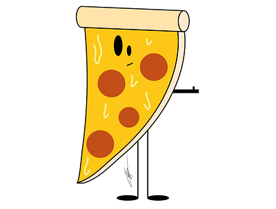 Taxizza caricature pizza