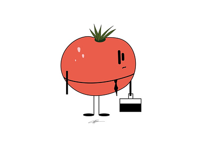 Tomaco works today food illustration tomato