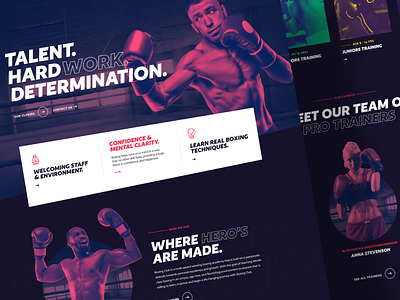 Boxing Club Landing Page