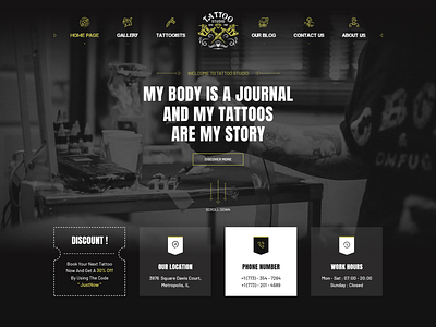 Tattoo Studio Landing Page