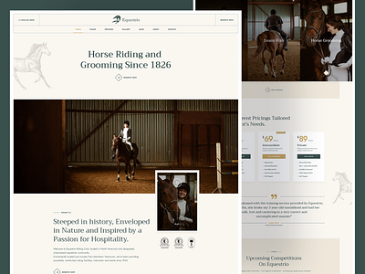 Horse Riding Club Landing Page