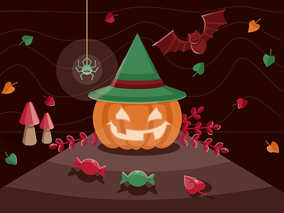 Jack-o-lantern ai halloween illustration illustrator jack o lantern vector
