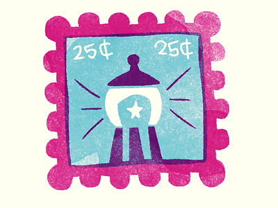 Stamp exploration crunchy design flat design icon iconography illustration lineart render stamp design texture