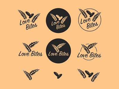 Love Bites Bakery Logo brand design branding ci logo logo design logotype