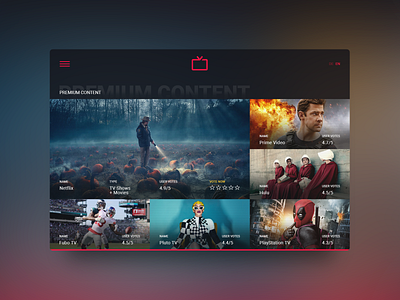 Stream Tv // Website dashboard hulu landing page netflix pluto tv prime video site stream streamhd streaming app ui ui ux ui ux user ux website