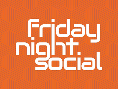 Logo | Friday Night Social designer event design graphic design logo logo design wordmark