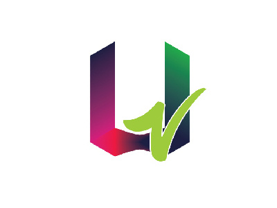 UV Logo brand branding colour company logo logodesign simple