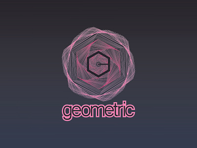 Geometric brand branding company geometric line art logo logodesign simple