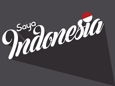 Saya Indonesia branding font font type lettering nationality type type face