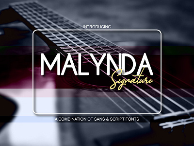 Malynda Signature Font Duo branding font handwritten handwritting new promotion sans script sell signature