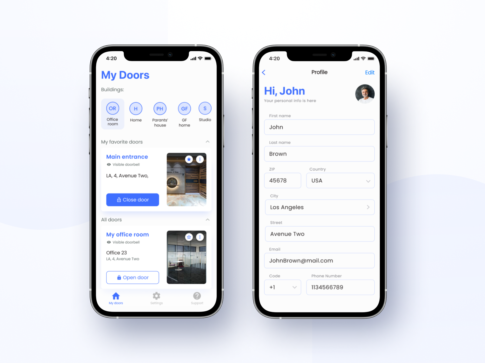 manage-doors-with-one-app-by-liza-ukraintseva-for-lanars-on-dribbble