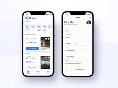 Manage doors with one app 📱