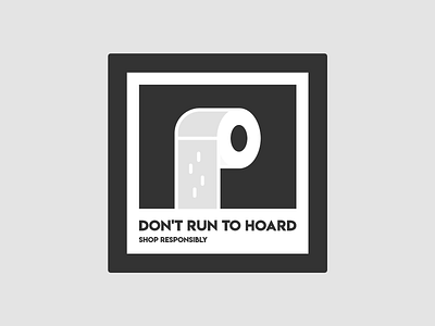 Don't Run to Hoard adobexd card design illustraion