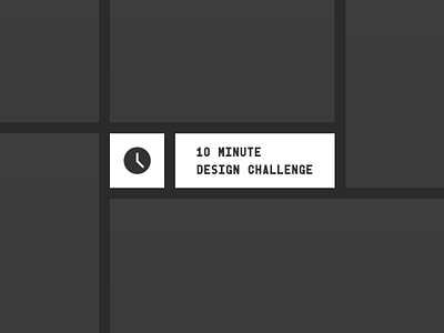 10 Minute Design Challenge 10 minutes adobe illustrator adobe photoshop challenge design logo