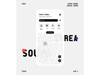 Explore South Korea adobe adobe xd adobexd concept korea south korea travel app ui uiuxdesign user experience userinterface