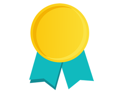 Gold Medal badge design gamification gold medal illustration winning