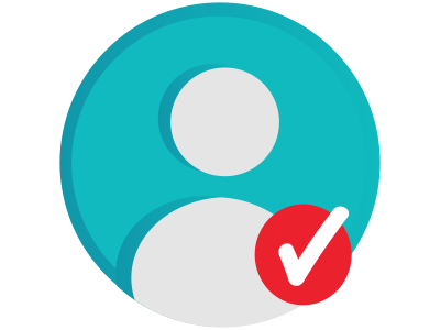 Profile Complete Badge badge checkmark gamification profile complete user web