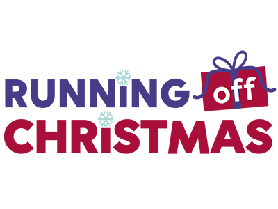 Roc Logo christmas fitness fundraising illustrator logo running off christmas virtual event web