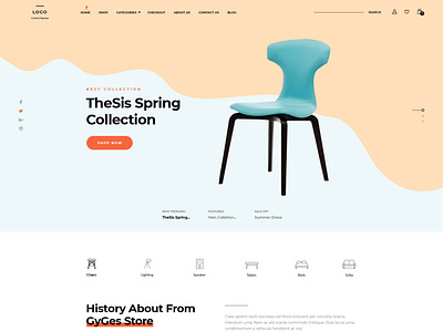 Furniture Ecommerce landing page