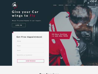 Car Repair car repair car service web page