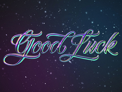 goodluck branding lettering lettering art lettering artist letters logo vector