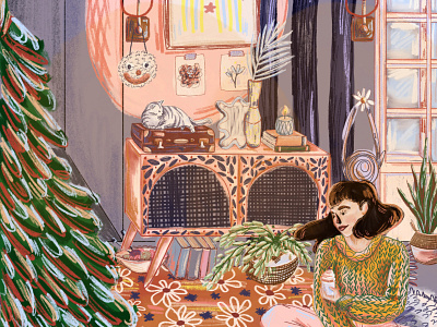 Christmas eve art design digital digital art editorial illustration illustrat illustration illustration art procreate