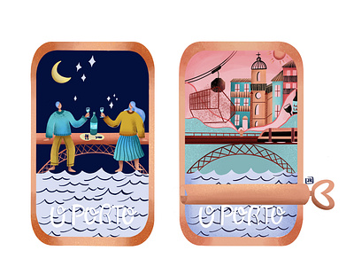 Portodine Illustrations city date night day and night digital digital art explore illustrate illustrated illustrated map illustration oporto portugal procreate travel