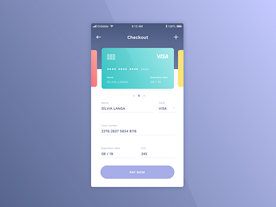 Daily UI #002 - Credit Card Checkout