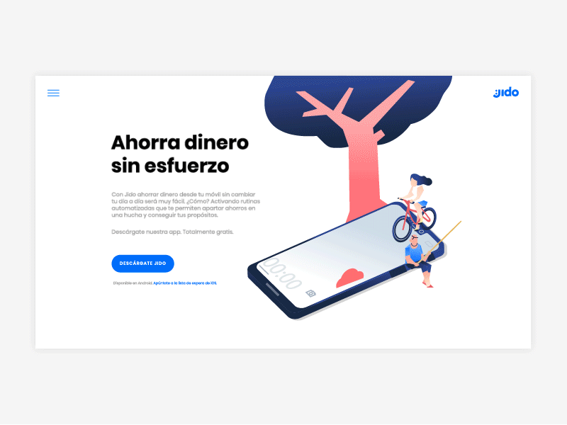 Daily UI challenge #003 — Landing page animation app bank challenge daily 100 daily challange dailyui 003 design illustration landing page ui uidesign ux website