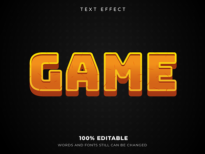 Text effect game style typo