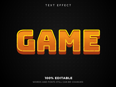 Text effect game style