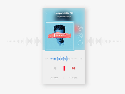 Music Player - Daily UI 009 daily ui 009 music app music player ui ux