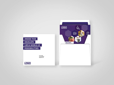Direct Mail with Reply Card brand identity branding direct mail graphic design healthcare mailer marketing print design