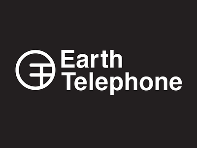 Earth Telephone digital e earth helvetica monogram phone t telephone vector