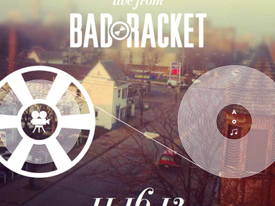 Live from Bad Racket bad cleveland film logo music ohio racket vector vinyl