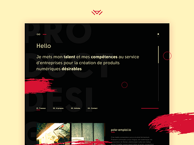 勇 brand design homepage landing page portfolio