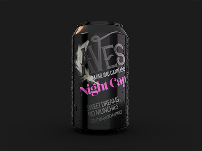 Aves Sparkling Cannabis Drink (end of night) branding can cannabis branding cannabis design cannabis logo cannabis packaging design packaging