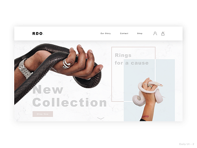 Rings For a Cause design ecommerce logo ui ui design vector web web design website