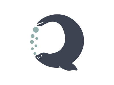 Logo design for a North East UK Diving Company adobe branding design flat illustration logo ocean seal sealife