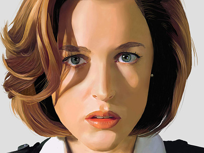 Scully Digital Painting corel corel painter digital painting fan art painter painting scully x files x files