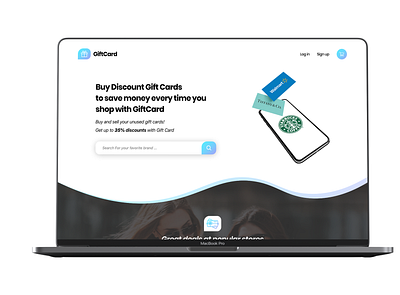 GiftCard Landing Page adobe xd landing page ui