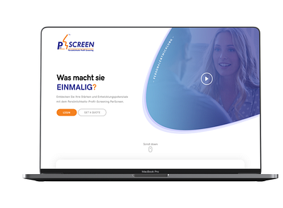 PerScreen Website Design adobe xd ui web design