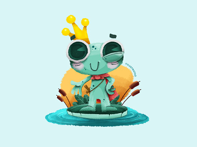 ENCHANTED book cute frog illustraion illustration inktober inktober2019 kids pinturadigital vector art