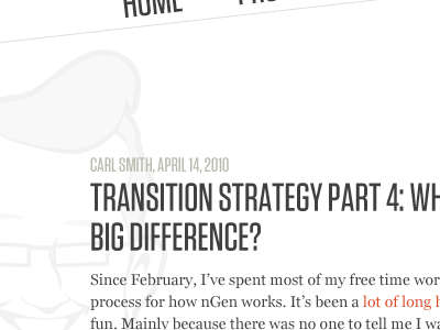 Transition Strategy Part 4