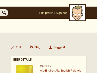 Redesign beer beige brown socialnetwork socialnetworking