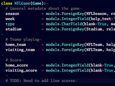 Modeling sports data code nfl python sports